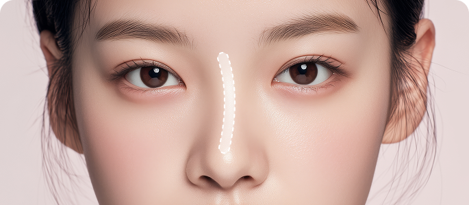 휘어진 정도가 약한 경우